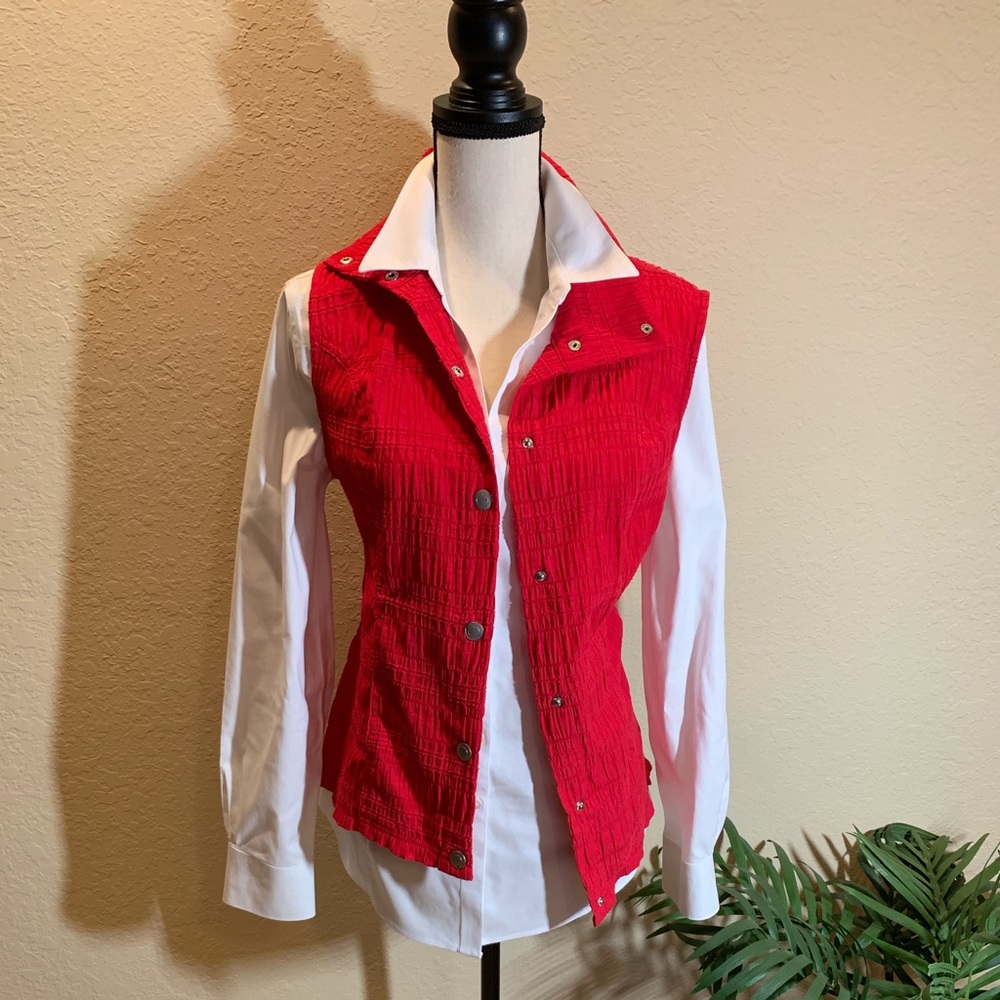 Christopher and Banks Red Vest